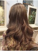 白髪染め白髪ぼかし大人かわいいミディアムショートボブ40代50代