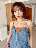 フィルムス 表参道(FILMS)&nbsp;ココアベージュ/黒髪/クラゲヘアー/オリーブグレー/ボブ/表参道