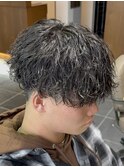 大分メンズカットマッシュ波巻きスパイラルパーマmen's眉毛