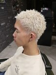 イージードリル/スパイキーベリーショート/ホワイトブロンド