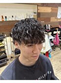 縦落ちツイストスパイラルパーマ