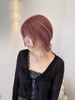 リーベル(LieBell)&nbsp;垢抜けショートウルフ×ピンクベージュ