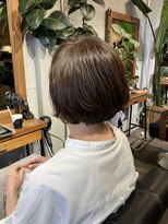 ヘアードレスビュー(hair dress V.I.E.W) ベージュブラウン×ショートボブ