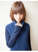 小顔ボリュームストレート