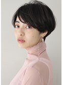 すっきり　コンパクト　手入れ簡単　マッシュショート　黒髪
