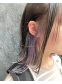 イヤリングカラーパープル