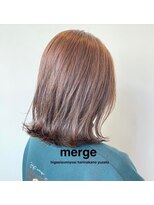 ヘアメイク マージ(hair make merge) 《東住吉区/デザインカラー》ミルクティーベージュ