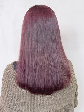 アイティーバイアルバム 藤沢店(IT by ALBUM) チェリーレッドロング_フェザーバングマッシュショート_ba323581