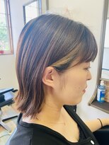 ハピネス(Happiness)&nbsp;切りっぱなしボブ×インナーカラー