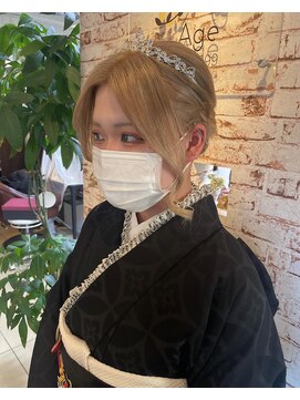 エミュ 天文館店(eMu) 【成人式アレンジ】シニヨンスタイル