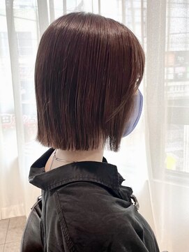 ネオリーブカップ 町田店(Neolive capu) 切りっぱなし黒髪マチルダボブ【町田/jr町田/町田駅/前髪パーマ