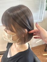 ブランシェ 小牧店(BRANCHE)&nbsp;ボブ × インナーミルクティーベージュ〔西尾〕