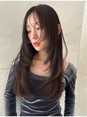 韓国ヘア大人可愛い渋谷レイヤーカットグレージュブリーチ無し