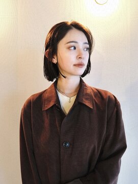 トッド(tod) ボブ/ストレートパーマ/縮毛矯正/ブラウンベージュ