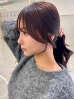アッシュ 中野店(Ash) イメチェン/似合わせカット/フルバング/レッドブラウン/中野