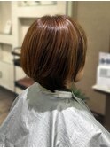 艶めきショートボブ【寝屋川/髪質改善/白髪ぼかし】