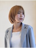外国人風ショートボブ
