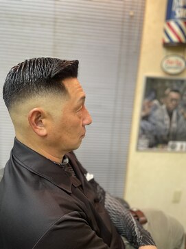 バーバーサトウ(BARBER SATO) サイドパートスタイル