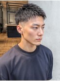 スパイキーショート×スキンフェード