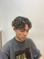 レパード(Leopard)&nbsp;カット+スパイラルパーマ+ハイライト