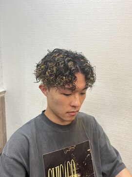 レパード(Leopard) カット+スパイラルパーマ+ハイライト