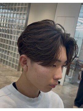 フィフスパーク(fifth PARK) 渋谷men'sセンターパートフェザーショートフェザーパーマ微分け