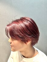 ライム(RHYME)&nbsp;春色チェリーレッド/10代/20代/メンズカット/眉カット/行徳