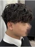 MEN’S HAIR/サーフカール/刈り上げセンターパート/千葉駅