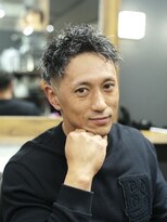 スター(STAR) 【あま市メンズフェード】フェード×ホワイトメッシュ×パーマ