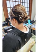 留袖ヘア