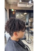 ゆる波巻きパーマ