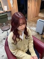ソルバイシエロ(sol × cielo)&nbsp;ボルドーカラーにレイヤースタイル