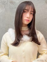 オーブヘアー マーゼル 上田店(AUBE HAIR mazzel) 20代・30代_韓国_セミロング
