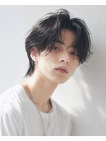 クレオ 福大通り店(CREO)&nbsp;波巻きパーマ×ツーブロック◎無造作動き垢抜けメンズ