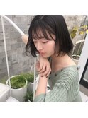 内巻きボブ