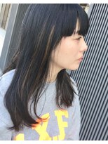 ヘアーデザイン フルーツ(Hair Design FRUITS) ナチュラル ハイライト×ロング