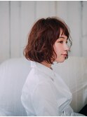 重ためボブのパーマアレンジ