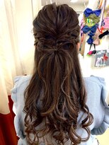 ビューティック ハラジュク(Hair&Make Beautique Harajuku)&nbsp;リボンハーフアップ