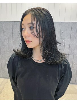 オーク 学芸大学(OAK) 顔まわりレイヤー☆ブルーブラック