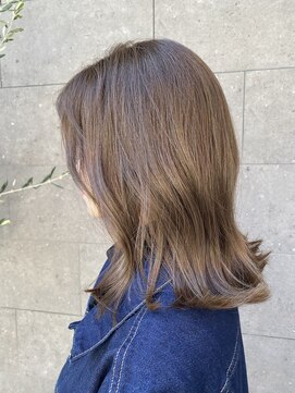 ロエ 平尾山荘(loe) 【髪質改善】透明感ミルクティーベージュ/平尾/高宮