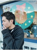 メンズカット ブラピ メッシュキャップハイライト
