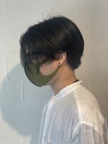 クラク 笹塚店(KURAKU) センターパートニュアンスパーマ前下がりマッシュツーブロック