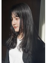 ビュートリアム 七里ヶ浜(BEAUTRIUM)&nbsp;暗髪でも柔らかく見える顔まわりレイヤー