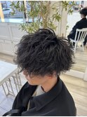 王道ツイストスパイラルマッシュ 刈り上げ6mm