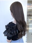 透明感大人ロングブラウンベージュ