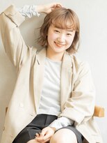 ミュラ(mulah)&nbsp;無造作ボブスタイリング&透明感ハイトーン＊