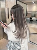 【lilley 稲永麻衣】レイヤーカット+ハイライトカラー+韓国ヘア