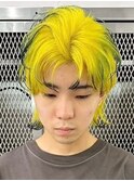 イエローエンドカラー[新宿駅/韓国マッシュ/ベリーショート]