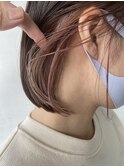 20代30代大人可愛いインナカラーピンクイヤリングカラー
