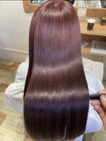 ニコ ヘアリラクゼーション(Nico hair relaxation)&nbsp;大人かわいい小顔ペールパープルカラーストレートロング